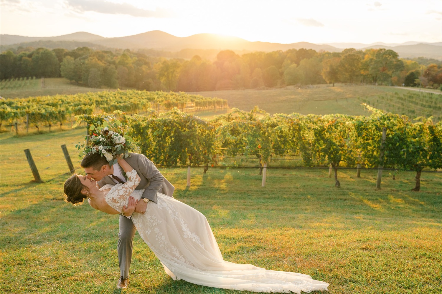 winery wedding photos